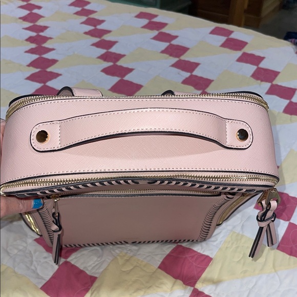 Calpak Blush Pink Whipstitch-Trim Backpack Tote main image 4